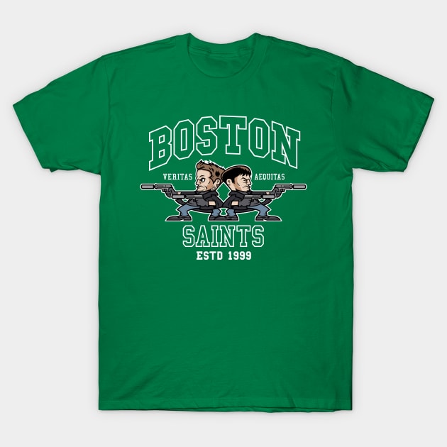 Boston Saints  (Collab with GoodIdeaRyan) T-Shirt by demonigote